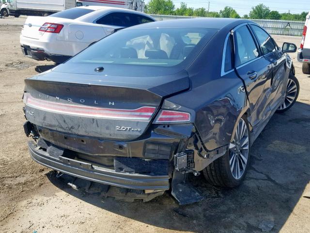 3LN6L5F9XJR615673 - 2018 LINCOLN MKZ RESERV GRAY photo 4