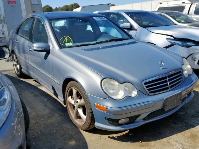 WDBRF40J35F623265 - 2005 MERCEDES-BENZ C 230K SPO BLUE photo 1