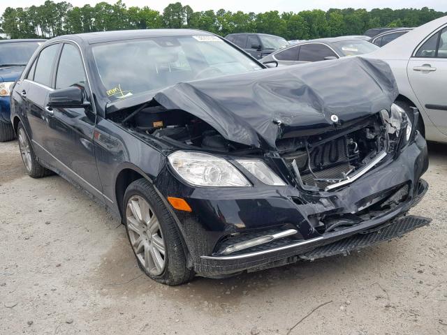 WDDHF5KB3DA691446 - 2013 MERCEDES-BENZ E 350 BLACK photo 1