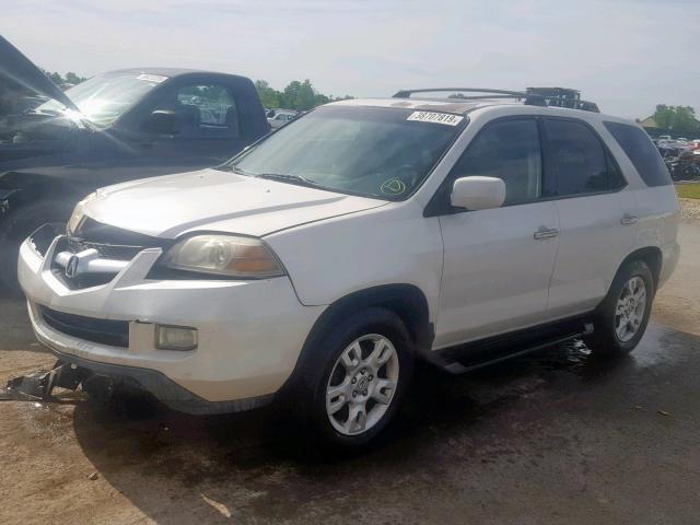 2HNYD18846H509899 - 2006 ACURA MDX TOURIN WHITE photo 2