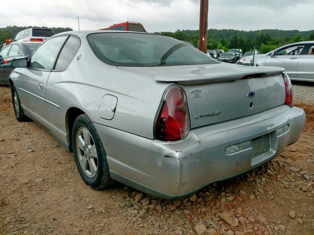 2G1WW12E029121135 - 2002 CHEVROLET MONTE CARL SILVER photo 3