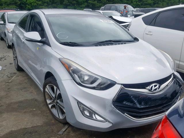 KMHDH6AH0EU029107 - 2014 HYUNDAI ELANTRA CO SILVER photo 1