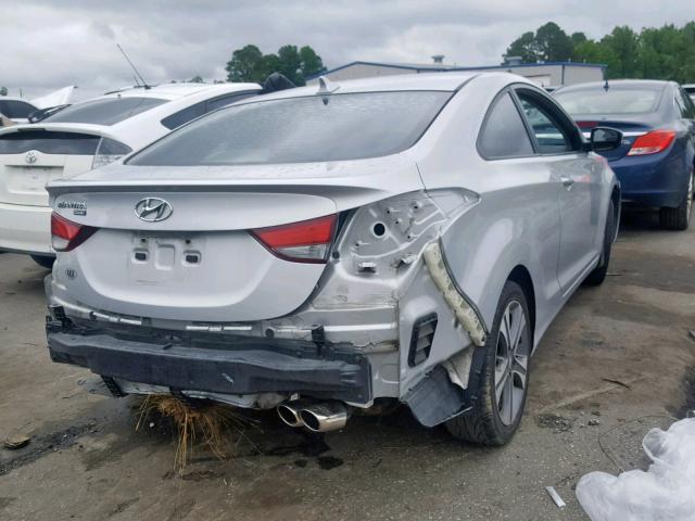 KMHDH6AH0EU029107 - 2014 HYUNDAI ELANTRA CO SILVER photo 4