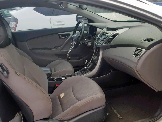 KMHDH6AH0EU029107 - 2014 HYUNDAI ELANTRA CO SILVER photo 5