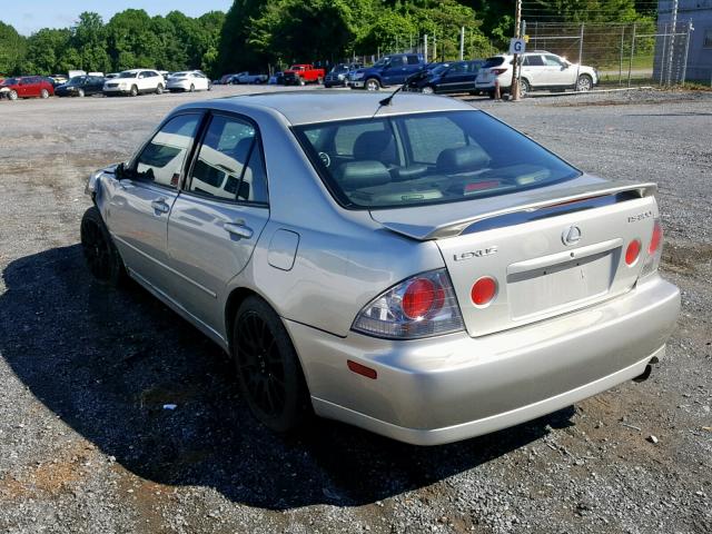 JTHBD182210016970 - 2001 LEXUS IS 300 SILVER photo 3