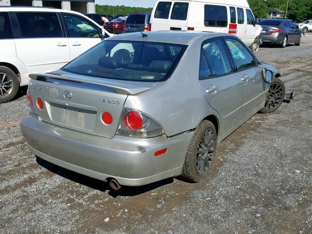 JTHBD182210016970 - 2001 LEXUS IS 300 SILVER photo 4