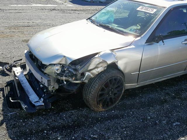 JTHBD182210016970 - 2001 LEXUS IS 300 SILVER photo 9