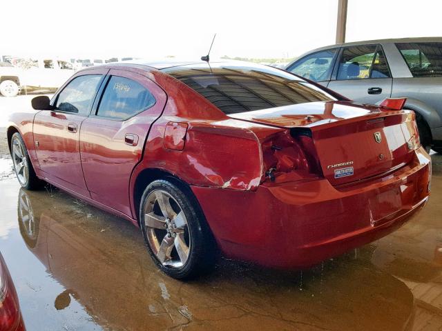 2B3KA33G68H304829 - 2008 DODGE CHARGER SX MAROON photo 3