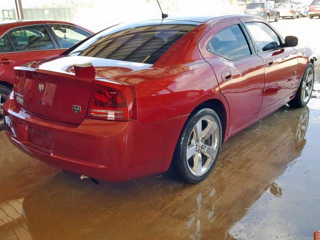 2B3KA33G68H304829 - 2008 DODGE CHARGER SX MAROON photo 4