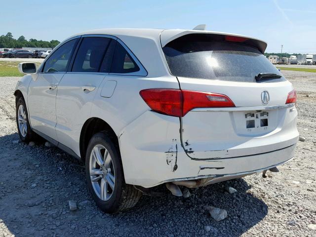 5J8TB3H5XDL018231 - 2013 ACURA RDX TECHNO WHITE photo 3