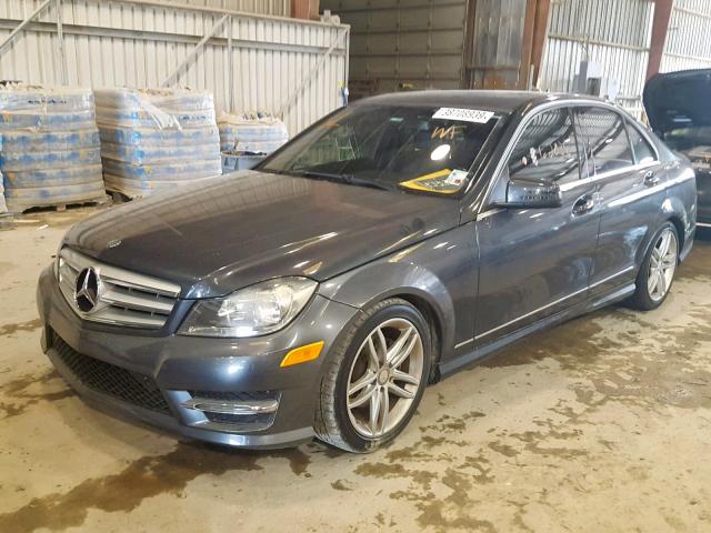 WDDGF4HB9DA805074 - 2013 MERCEDES-BENZ C 250 BLACK photo 2