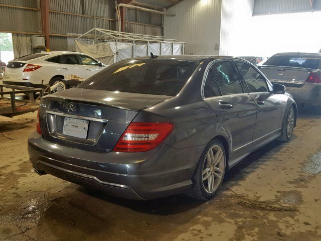 WDDGF4HB9DA805074 - 2013 MERCEDES-BENZ C 250 BLACK photo 4