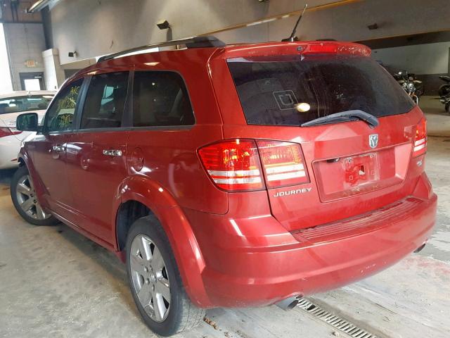 3D4GG67VX9T190438 - 2009 DODGE JOURNEY R/ BURGUNDY photo 3