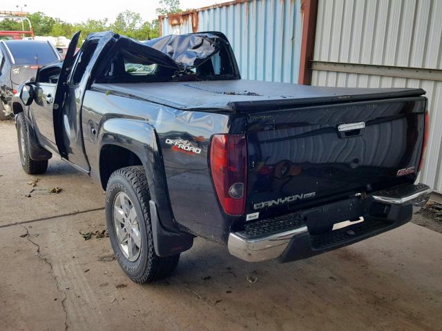 1GTJ6MFE1B8116664 - 2011 GMC CANYON SLE BLACK photo 3