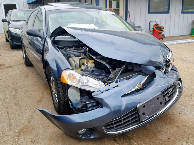 1C3AL56R72N113839 - 2002 CHRYSLER SEBRING LX BLUE photo 1