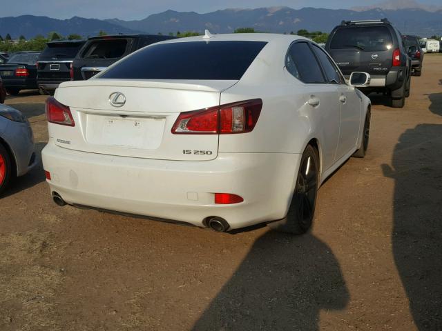 JTHBF5C24C5179151 - 2012 LEXUS IS 250 WHITE photo 4