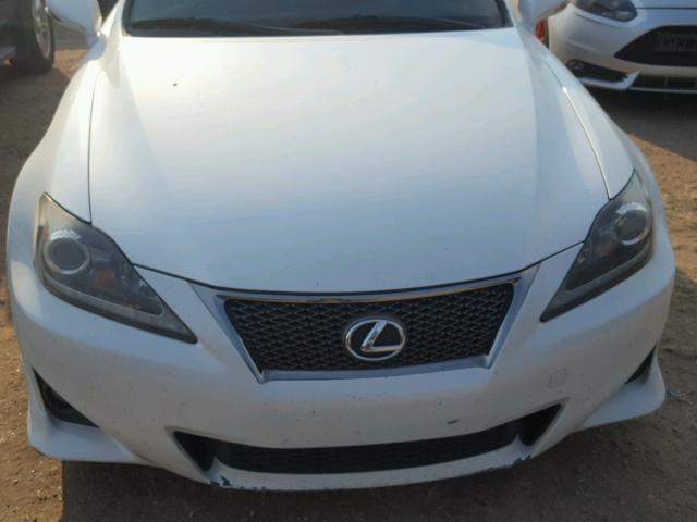 JTHBF5C24C5179151 - 2012 LEXUS IS 250 WHITE photo 9