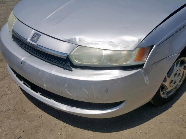 1G8AL52F14Z102168 - 2004 SATURN ION LEVEL SILVER photo 9