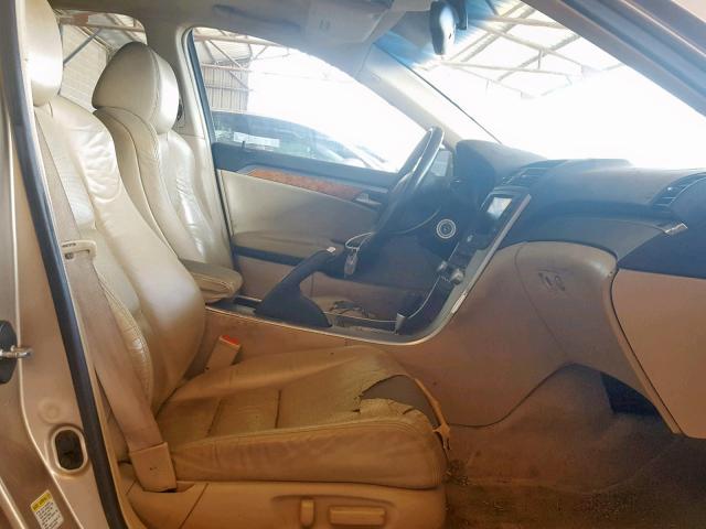 19UUA66276A075700 - 2006 ACURA 3.2TL GOLD photo 5