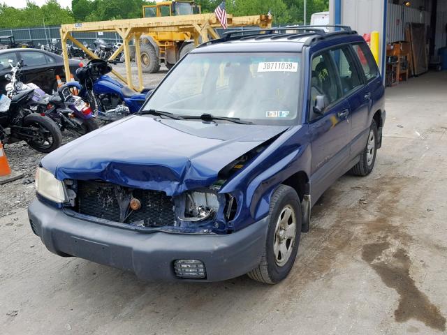 JF1SF63571H706540 - 2001 SUBARU FORESTER L BLUE photo 2