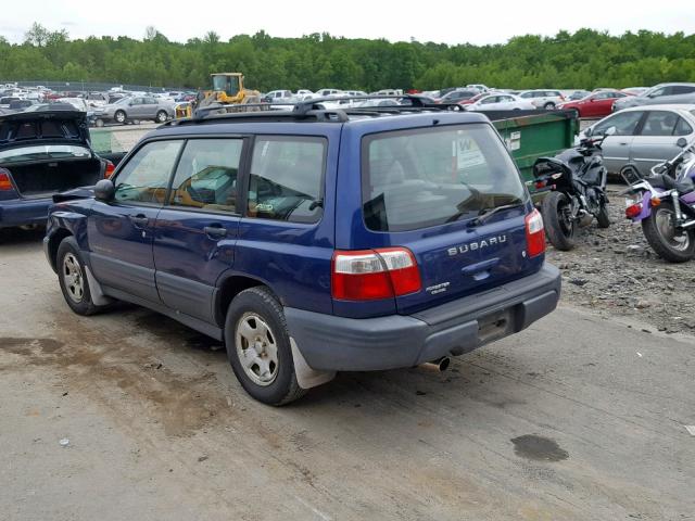 JF1SF63571H706540 - 2001 SUBARU FORESTER L BLUE photo 3