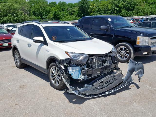 JTMDJREV2HD132446 - 2017 TOYOTA RAV4 HV LI WHITE photo 1