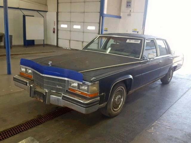 1G6DW69Y3G9732496 - 1986 CADILLAC DEVILLE BLUE photo 2