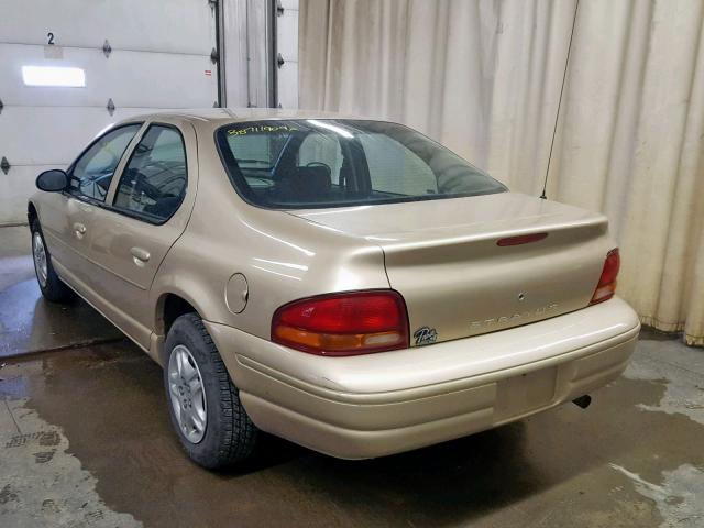 1B3EJ46X8XN523117 - 1999 DODGE STRATUS BEIGE photo 3