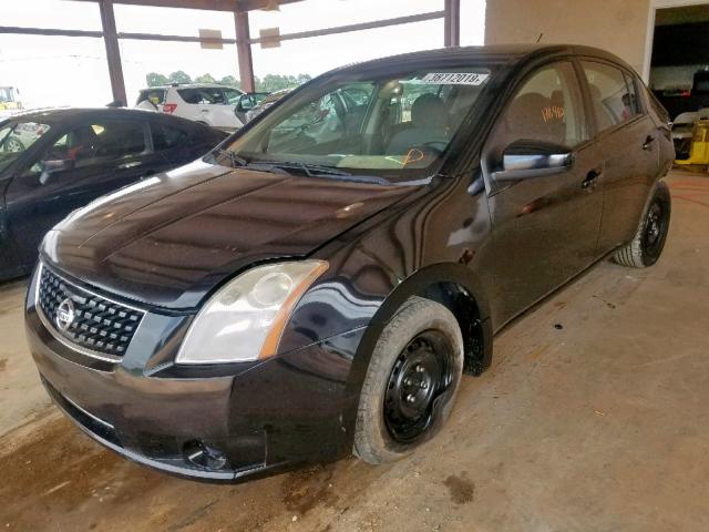 3N1AB61E08L613281 - 2008 NISSAN SENTRA 2.0 BLACK photo 2