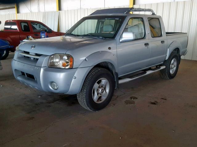 1N6ED27T41C301373 - 2001 NISSAN FRONTIER C SILVER photo 2