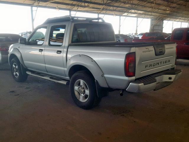 1N6ED27T41C301373 - 2001 NISSAN FRONTIER C SILVER photo 3