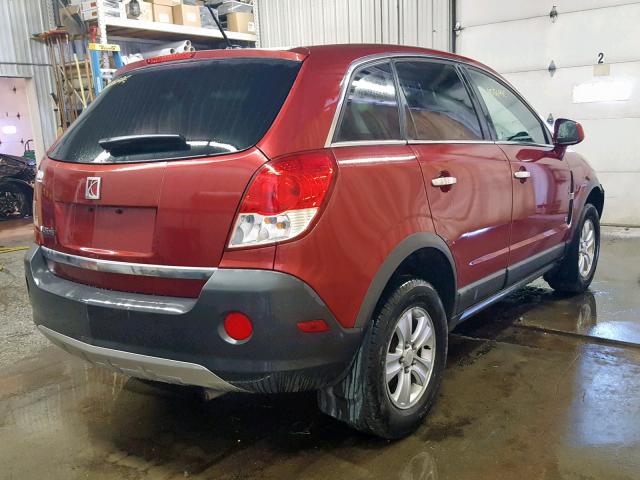 3GSCL33P78S672953 - 2008 SATURN VUE XE BURGUNDY photo 4