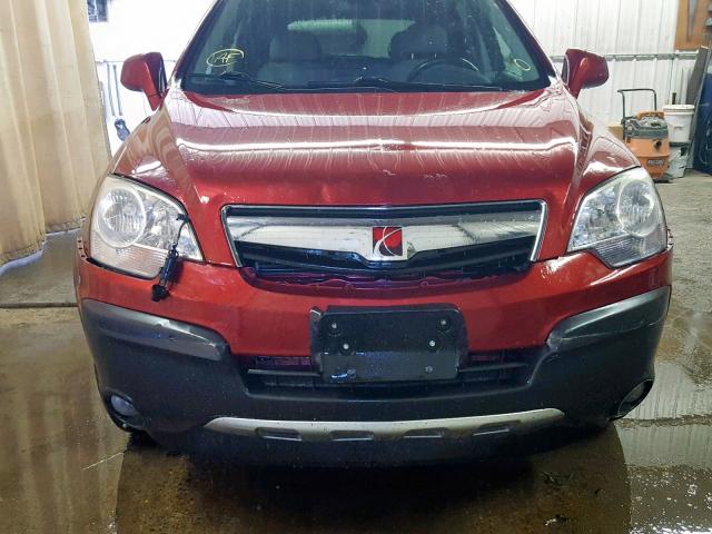 3GSCL33P78S672953 - 2008 SATURN VUE XE BURGUNDY photo 9