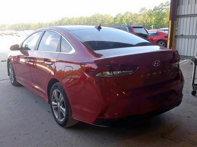 5NPE34AF0JH676315 - 2018 HYUNDAI SONATA SPO RED photo 3