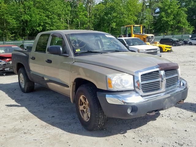 1D7HW48N25S327767 - 2005 DODGE DAKOTA QUA TAN photo 1