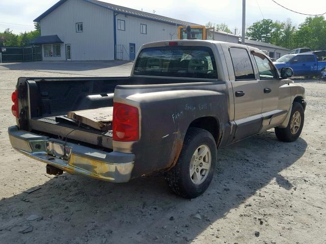 1D7HW48N25S327767 - 2005 DODGE DAKOTA QUA TAN photo 4