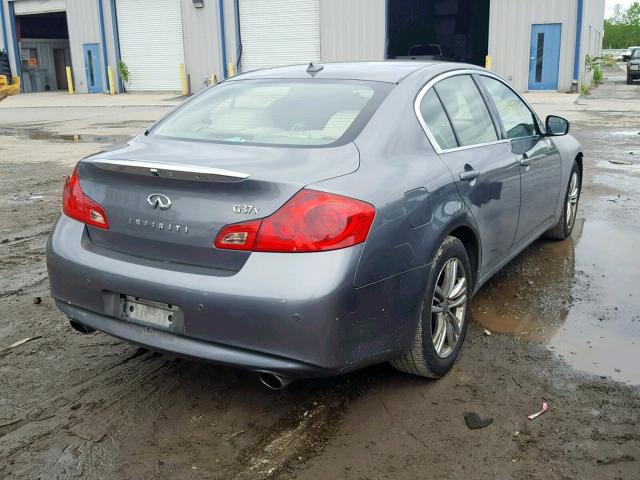 JN1CV6AR1CM676925 - 2012 INFINITI G37 GRAY photo 4