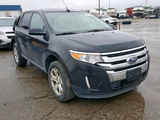 2FMDK4JCXCBA71541 - 2012 FORD EDGE SEL BLACK photo 1