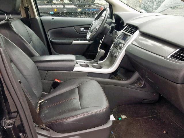 2FMDK4JCXCBA71541 - 2012 FORD EDGE SEL BLACK photo 5