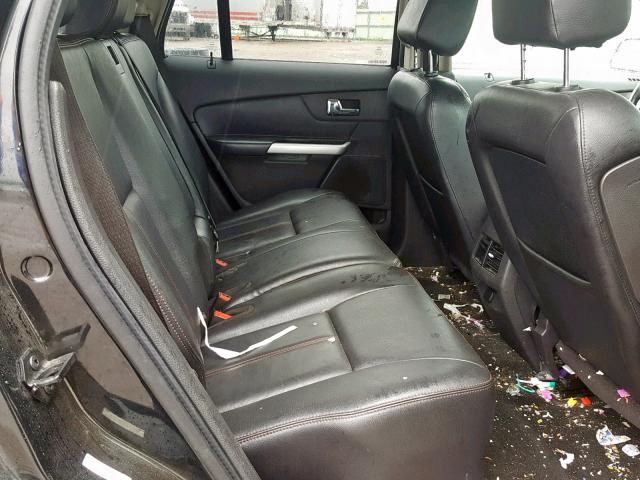 2FMDK4JCXCBA71541 - 2012 FORD EDGE SEL BLACK photo 6