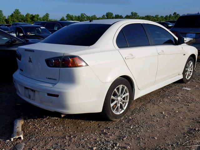 JA32U2FU1FU010846 - 2015 MITSUBISHI LANCER ES WHITE photo 4