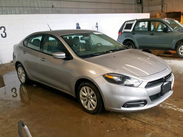 1C3CDFBBXED902422 - 2014 DODGE DART SXT SILVER photo 1