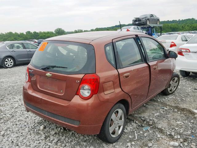 KL1TD6DE3BB241379 - 2011 CHEVROLET AVEO LS BROWN photo 4