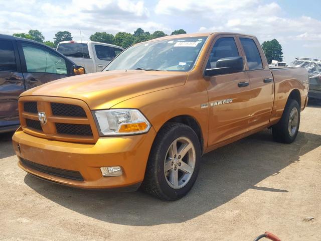 1C6RD6FT2CS301207 - 2012 DODGE RAM 1500 S ORANGE photo 2