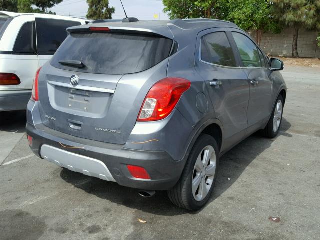 KL4CJASB2FB036553 - 2015 BUICK ENCORE GRAY photo 4