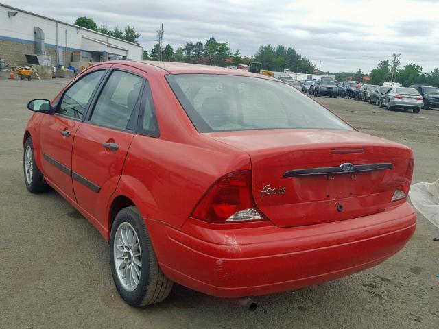 1FAFP33P42W271147 - 2002 FORD FOCUS LX RED photo 3