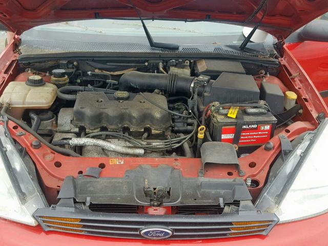 1FAFP33P42W271147 - 2002 FORD FOCUS LX RED photo 7