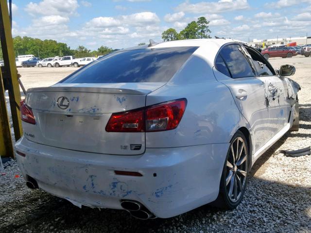 JTHBP262X85003722 - 2008 LEXUS IS-F WHITE photo 4