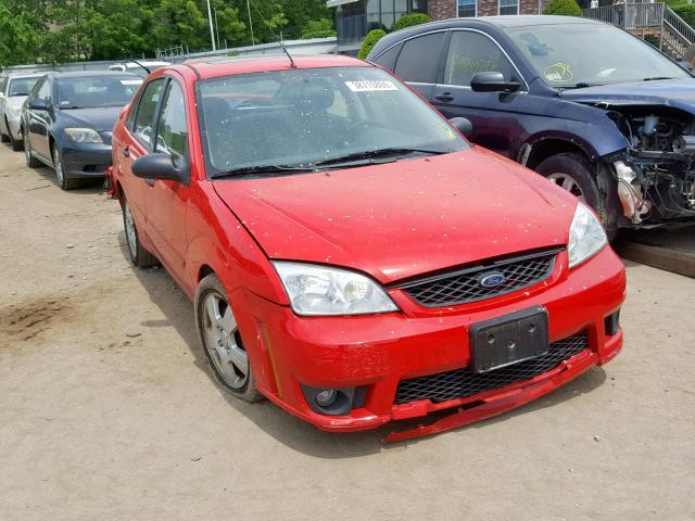 1FAHP34N17W108453 - 2007 FORD FOCUS ZX4 RED photo 1