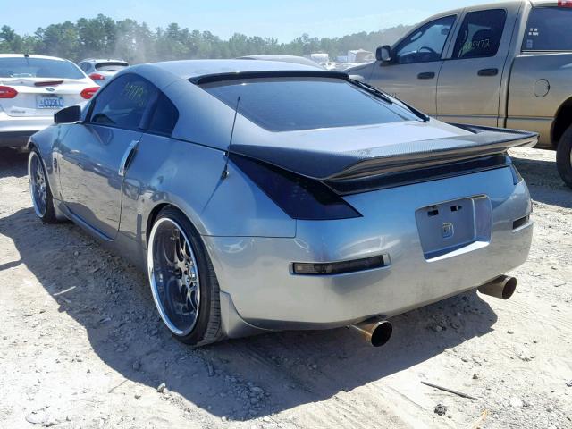 JN1AZ34D94T152939 - 2004 NISSAN 350Z COUPE GRAY photo 3